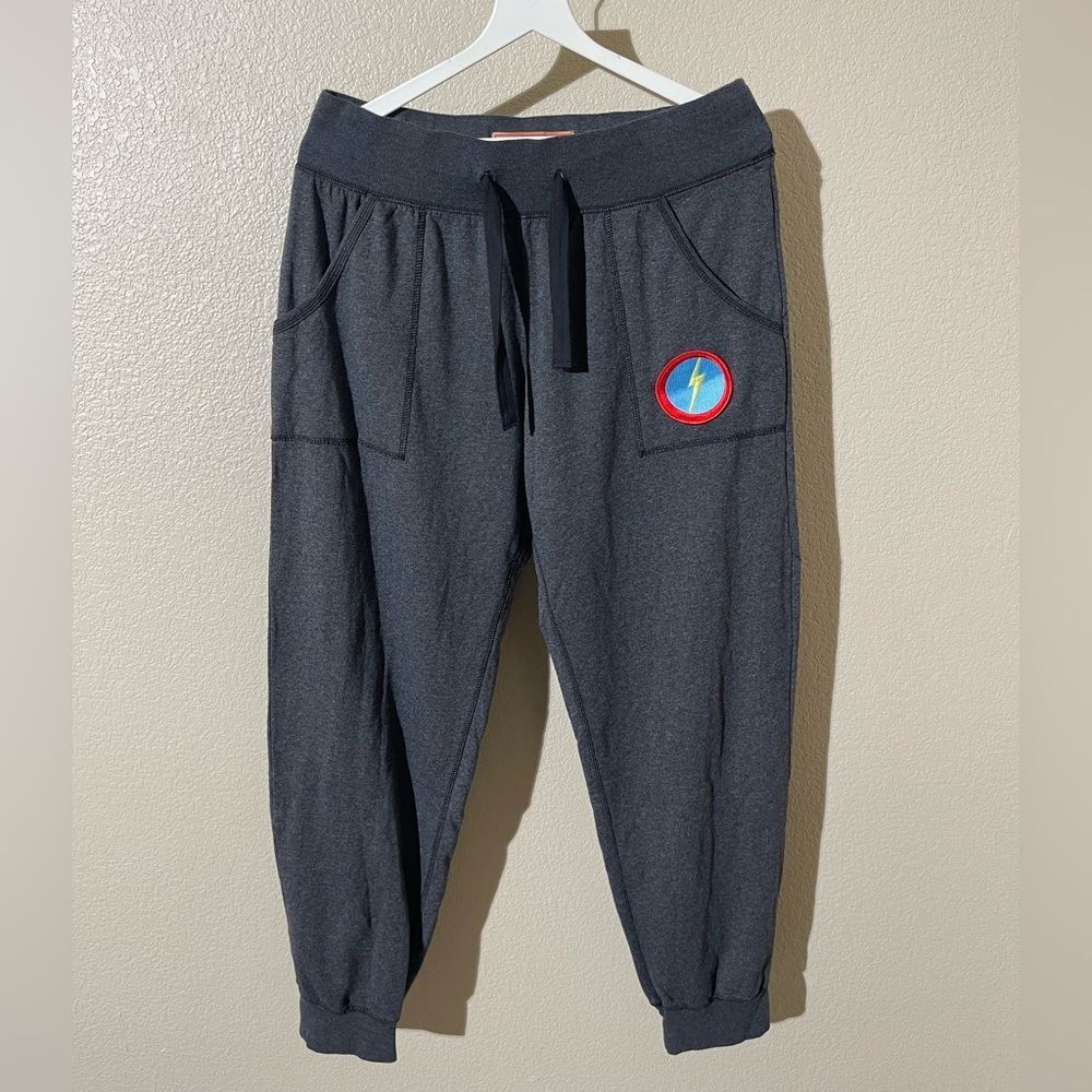 Vintage Lightning Bolt Fleece Men's Gray Jogger Pants